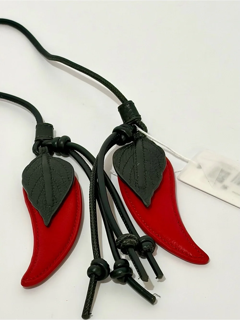 Hammitt Red Chili Pepper Leather Hot Stuff Bag Charm NWT